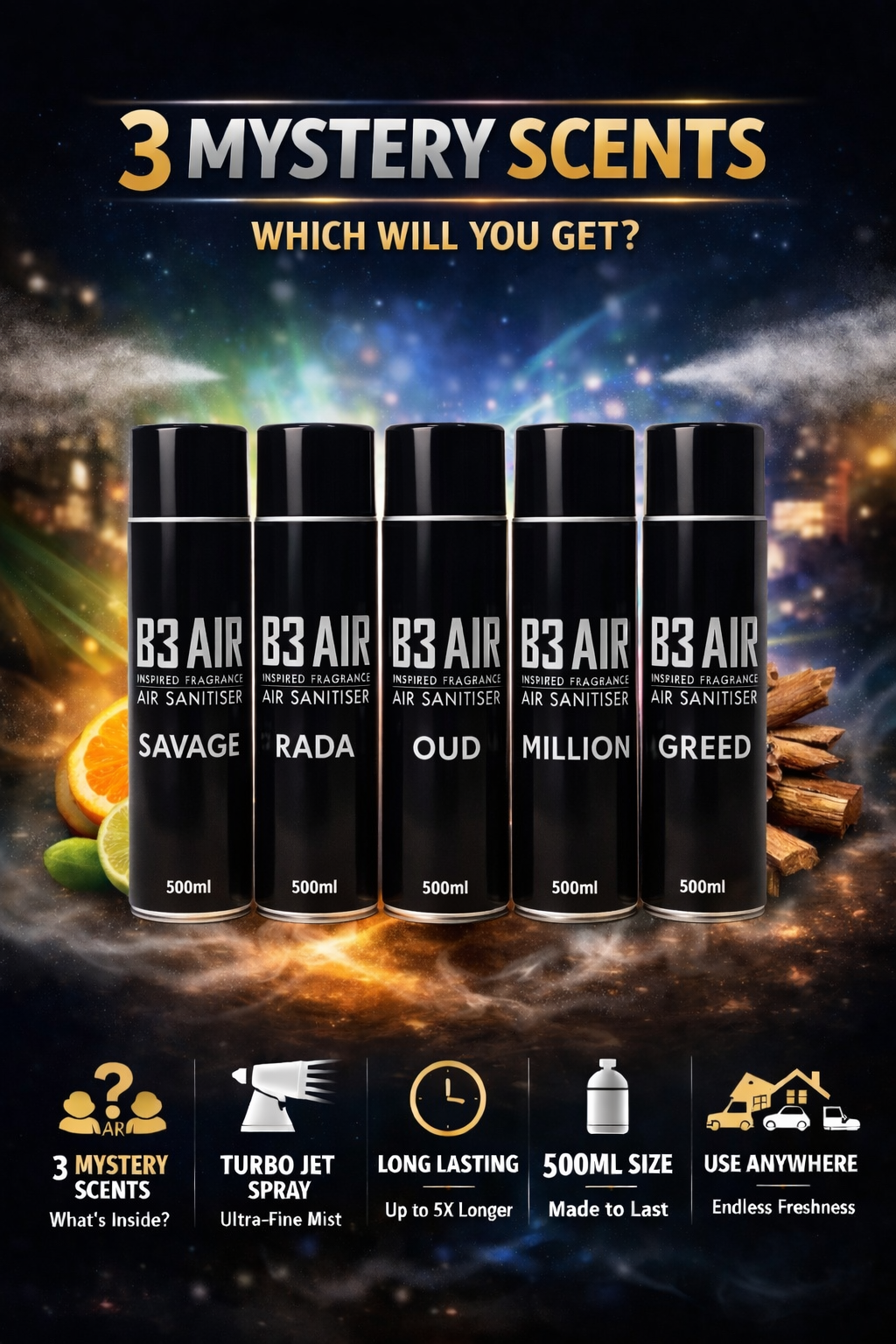 Mystery 3 Pack Spray Bundle