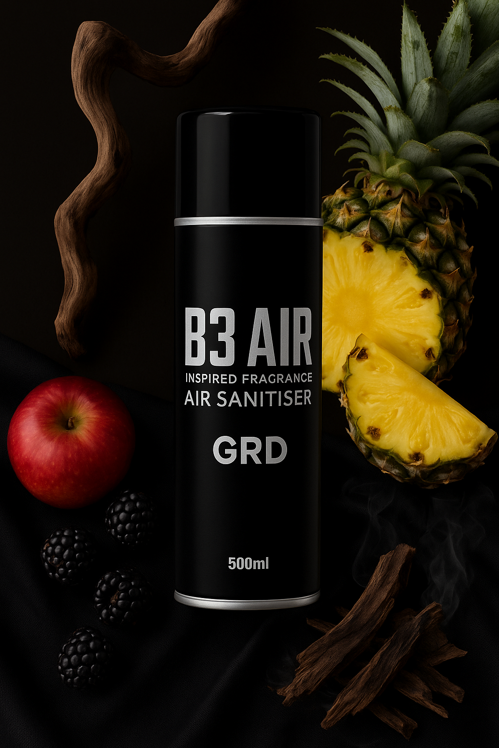 Greed key ingredients: pineapple, apple, blackberry and smoky woods