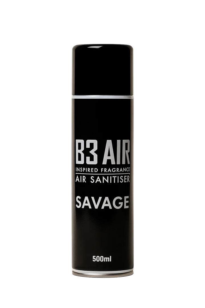 Savage car air freshener spray by B3 AIR, 500ml black can
